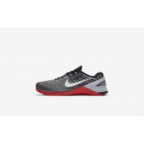 Ανδρικά αθλητικά παπούτσια Nike metcon dsx flyknit men dark grey/university red/μαύρο/λευκό 852930-525