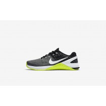 Η κα πάνινα παπούτσια Nike metcon dsx flyknit women dark grey/volt/μαύρο/λευκό 878556-089