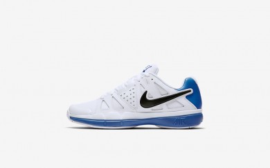 Ανδρικά αθλητικά παπούτσια Nike court air vapor advantage men λευκό/light photo blue/μαύρο 599359-218