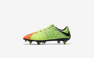 Ανδρικά αθλητικά παπούτσια Nike hypervenom phantom 3 sg-pro men electric green/hyper orange/volt/μαύρο 889285-256