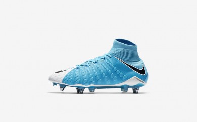 Ανδρικά αθλητικά παπούτσια Nike hypervenom phantom 3 df sg-pro men photo blue/λευκό/chlorine blue/μαύρο 852553-305
