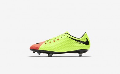 Ανδρικά αθλητικά παπούτσια Nike hypervenom phelon iii sg men electric green/hyper orange/volt/μαύρο 881940-504