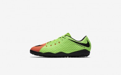 Ανδρικά αθλητικά παπούτσια Nike hypervenomx phelon 3 tf men electric green/hyper orange/volt/μαύρο 852562-541