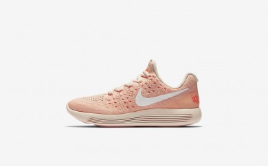Η κα πάνινα παπούτσια Nike lunarepic low flyknit 2 women barely orange/hyper orange/sunset glow/λευκό 881674-120