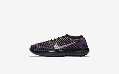 Η κα πάνινα παπούτσια Nike lab free rn motion flyknit women μαύρο/sail/ocean fog/vivid purple 847660-198